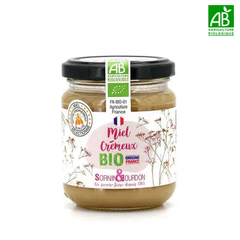 Miel Bio Crémeux francais Pot 250 g - Sornin & Bourdon