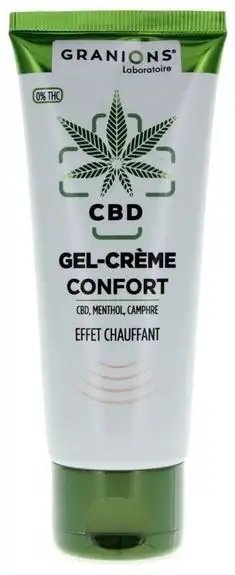 Granions Gel-Crème Confort CBD Effet Chauffant 75 ml