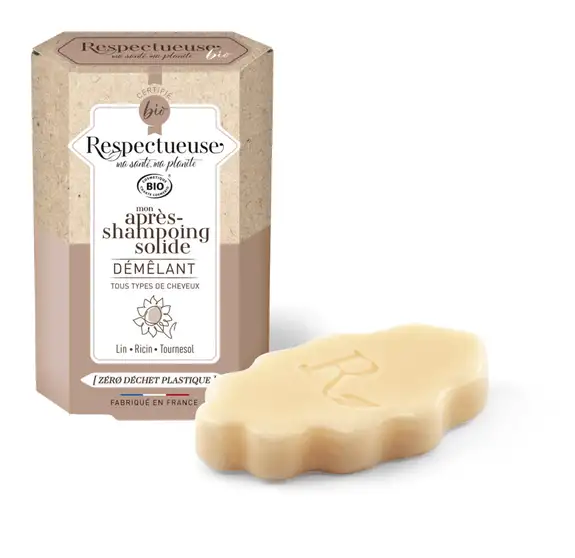 Respectueuse mon après shampoing solide Démêlant 40g