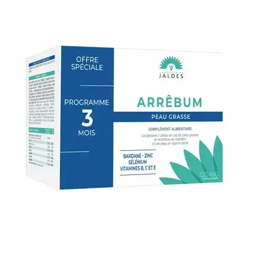 Arrebum Peaux grasses 180 comprimés Jaldes