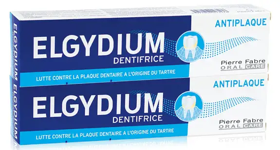 Elgydium Dentifrice Oral Care Antiplaque - Lot de 2 x 75ml