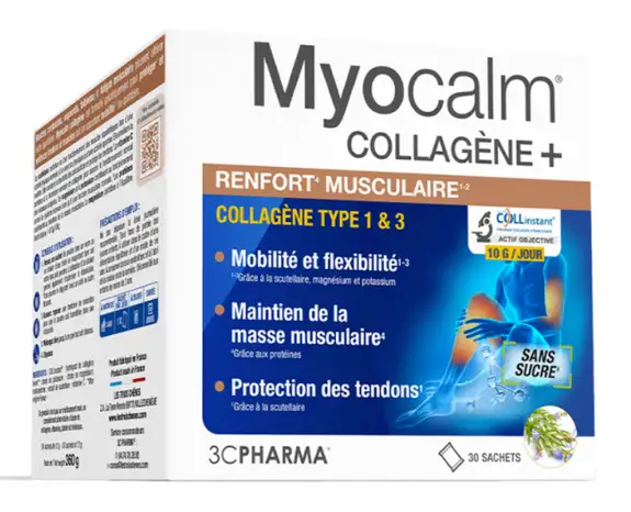 3C Pharma Myocalm Collagène 30 sachets