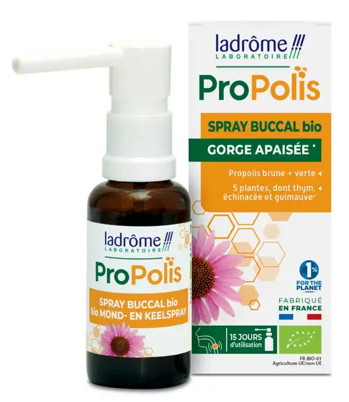 Ladrôme Propolis Spray buccal Gorge apaisée 30ml