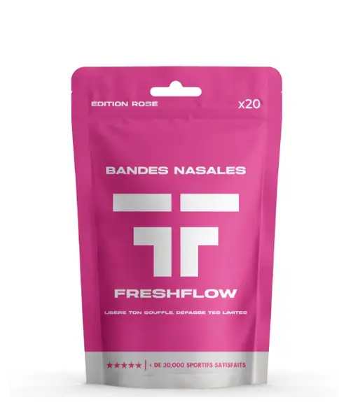 Bandes nasales Freshflow coloris rose x20