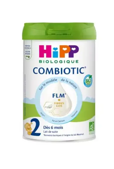 Hipp Combiotic 2 Lait de Suite dès 6 Mois Bio 800g