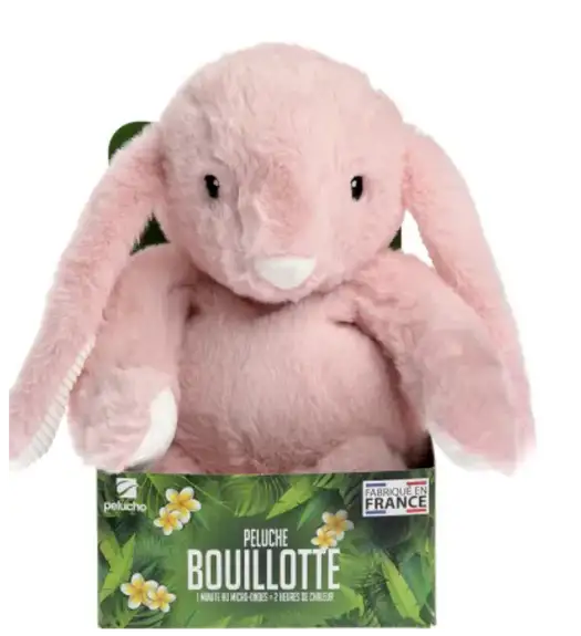 Bouillotte pelucho Lapin rose