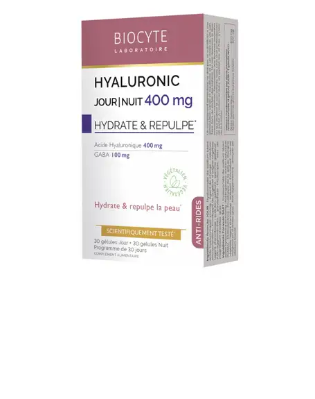 Biocyte Hyaluronic Jour/Nuit 400 mg Anti-age 60 Gélules