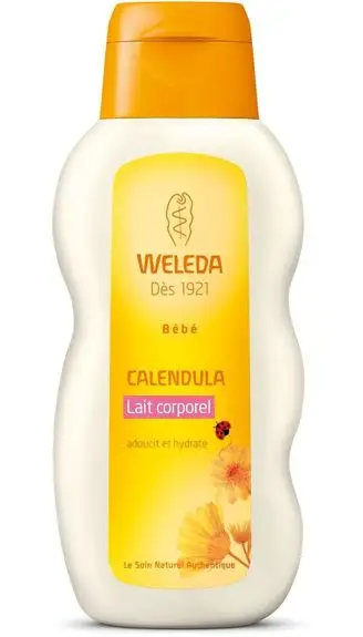 Weleda - soins bébé lait corporel au Calendula 200ml