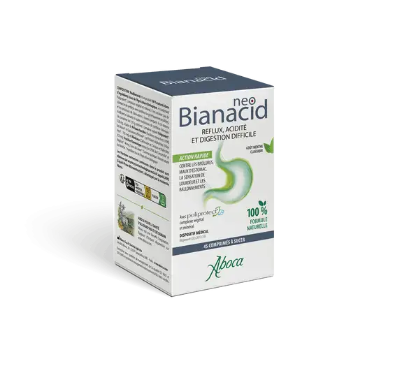 Aboca NeoBianacid Acidité et Reflux 45 Comprimés