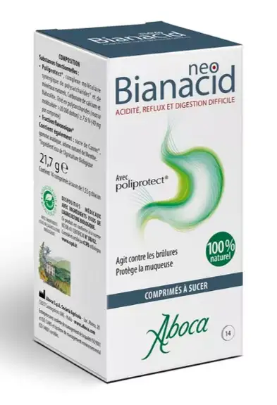 Aboca NeoBianacid Acidité et Reflux 14 Comprimés