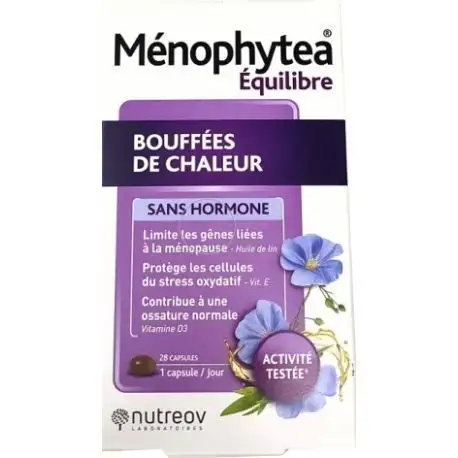 Ménophytea bouffées de chaleur sans Hormone 28 capsules Nutreov