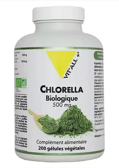 Vitall+ Chlorella 500mg bio 200 gélules végétales