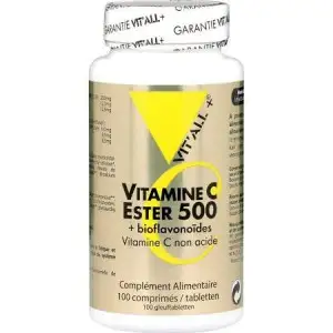Vitall+ Vitamine C Ester 500  + Bioflavonoïdes 100 comprimés