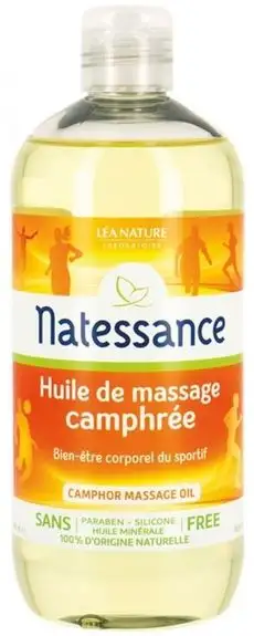Natessance Huile de massage camphrée 500 ml