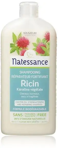 Natessance Shampoing huile de Ricin et Keratine 500ml