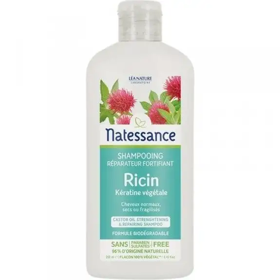 Natessance Shampoing huile de Ricin et Keratine 250ml
