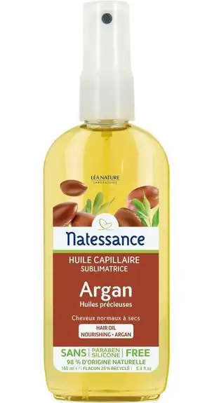 Natessance Huile de Beauté Argan capillaire sans rinçage 150 ml