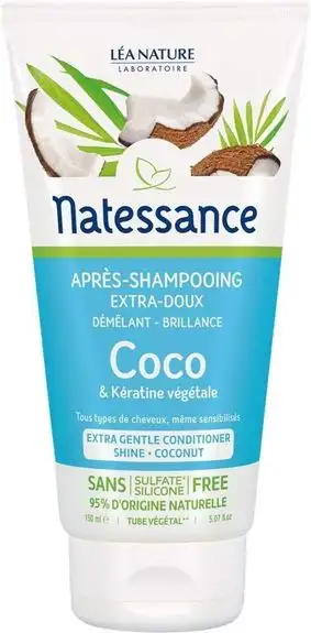 Natessance après-shampooing Coco et kératine végétale 150ml