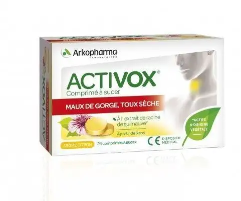 Activox citron 24 comprimés à sucer Arkopharma