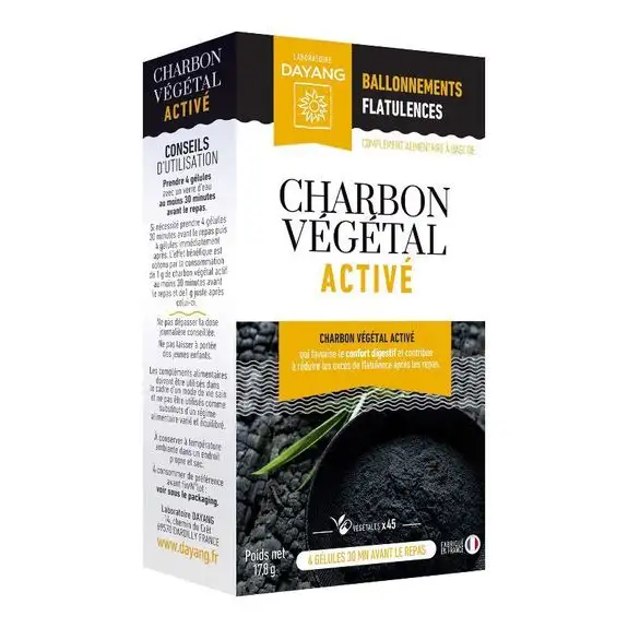Dayang Charbon végétal activé 45 gélules