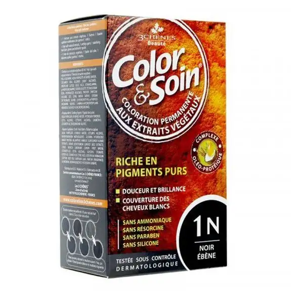 3 Chênes Color & Soin Coloration 1N Noir Ébène 135ml