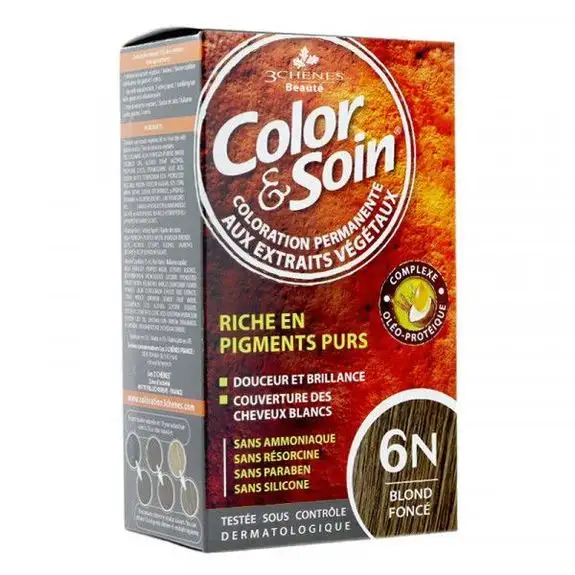 3 Chênes Color & Soin Coloration 6N blond foncé 135ml