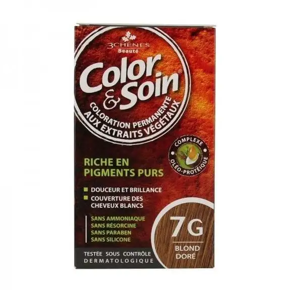 3 Chênes Color & Soin Coloration 7G Blond doré 135ml