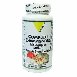 Vitall+ Complexe Champignons bio 60 gélules végétales