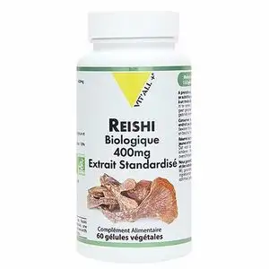 Vitall+ Reishi bio 400mg 60 gélules végétales