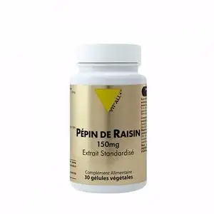 Vitall+ Pepin de raisin 150mg 30 gélules végétales
