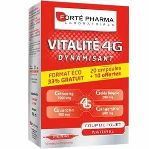 Forte Pharma vitalite 4G dynamisant 30 Amp 300ml