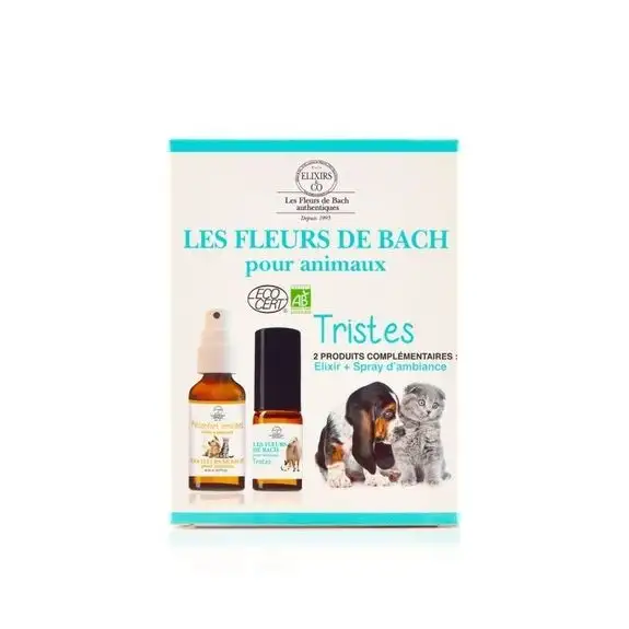 Elixirs and Co Les Fleurs de Bach Kit pour Animaux Tristes