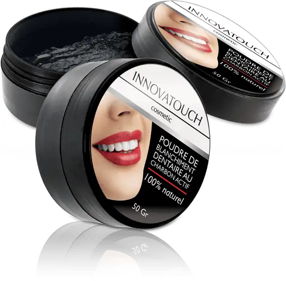 Innovatouch poudre blanchiment dentaire au charbon Pot/50g