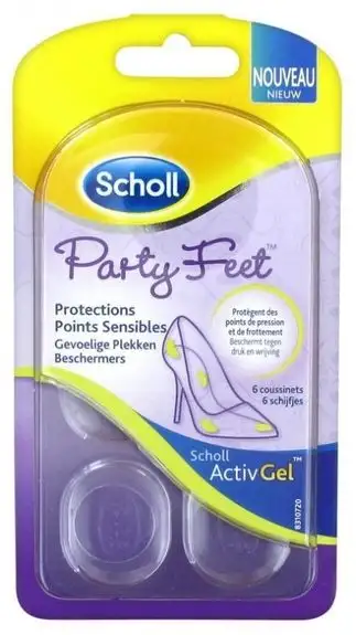Scholl ActivGel Party Feet protections points sensibles 6 coussinets