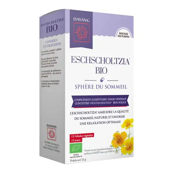 Dayang Eschscholtzia bio 15 gélules végétales