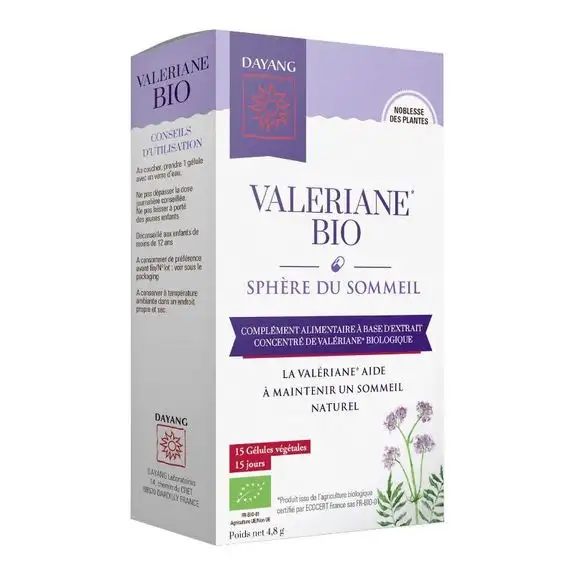 Dayang Valériane Bio 15 gélules végétales