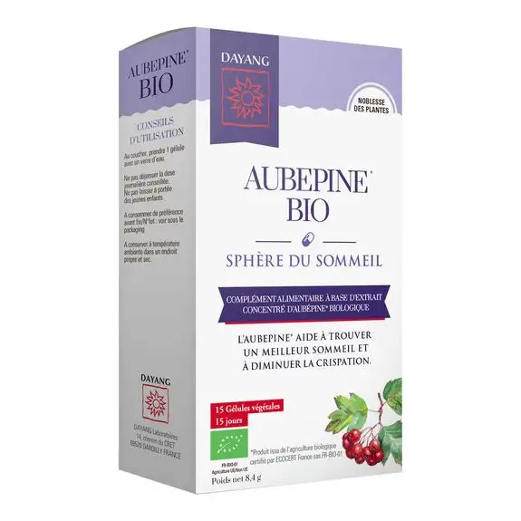 Dayang Aubépine Bio 15 gélules végétales