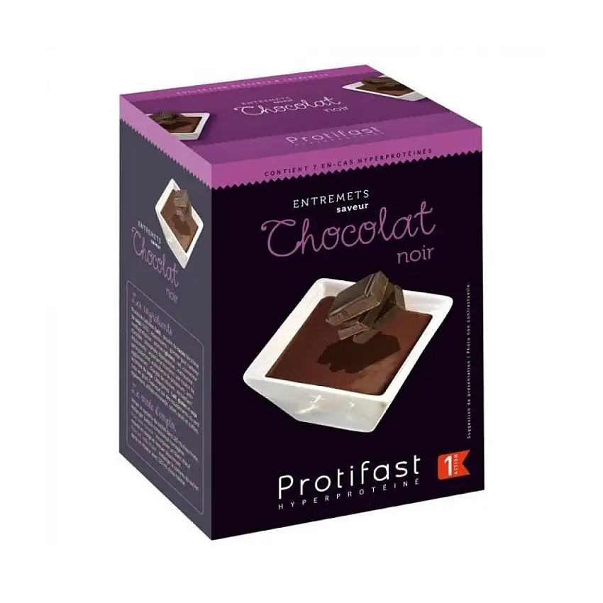 Protifast - Entremets saveur chocolat noir - 7 sachets