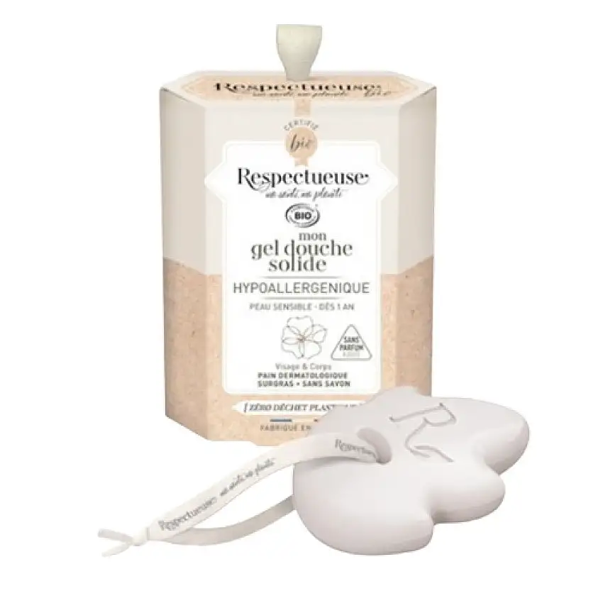 Respectueuse - Gel Douche Solide Hypoallergénique - 75g