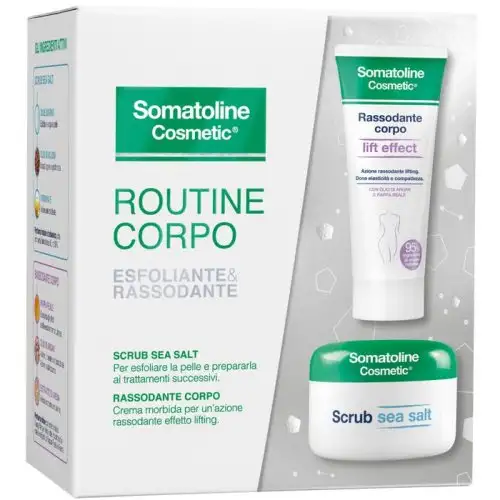 Somatoline Cosmetic® Raffermissant Effet Lift Corps 200 ml + Gommage au Sel Marin 350 g