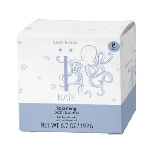 Bombes de bain éclaboussures Naif 8 pièces