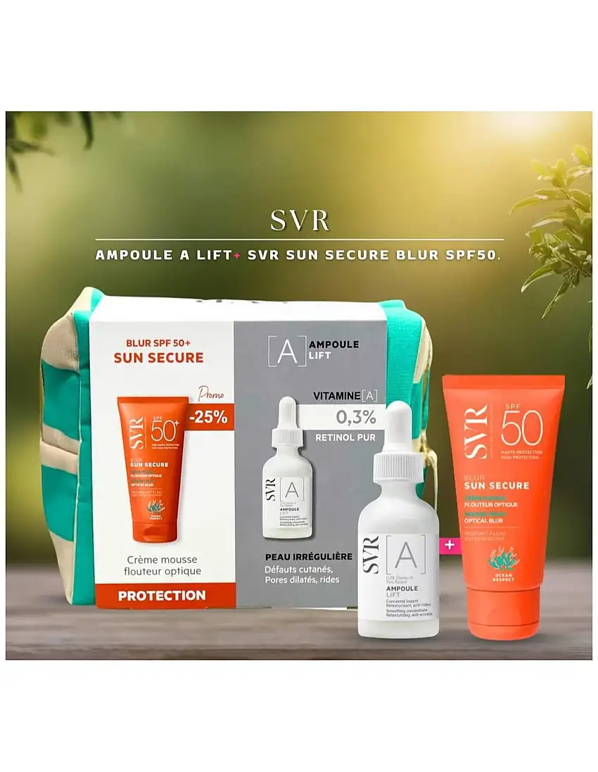 Svr Coffret Ampoule A + sun secure blur