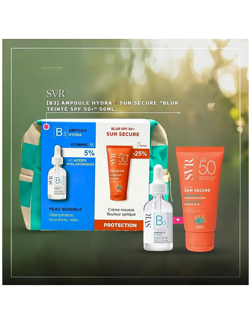 Svr Trousse Ampoule B3 + sun secure blur
