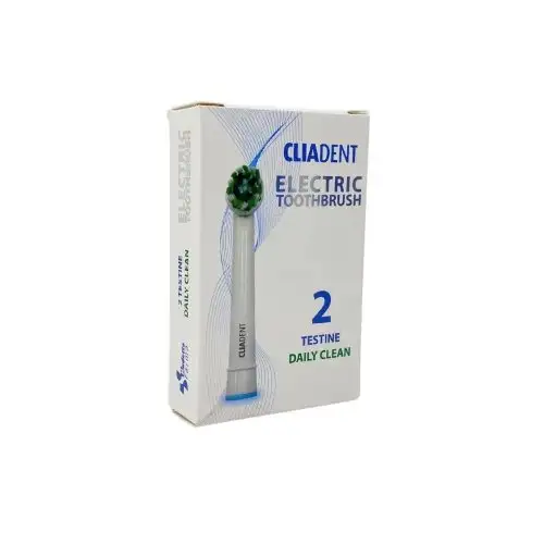 Testina Daily Clean per Spazzolino Elettrico CliaDent 2 Pezzi