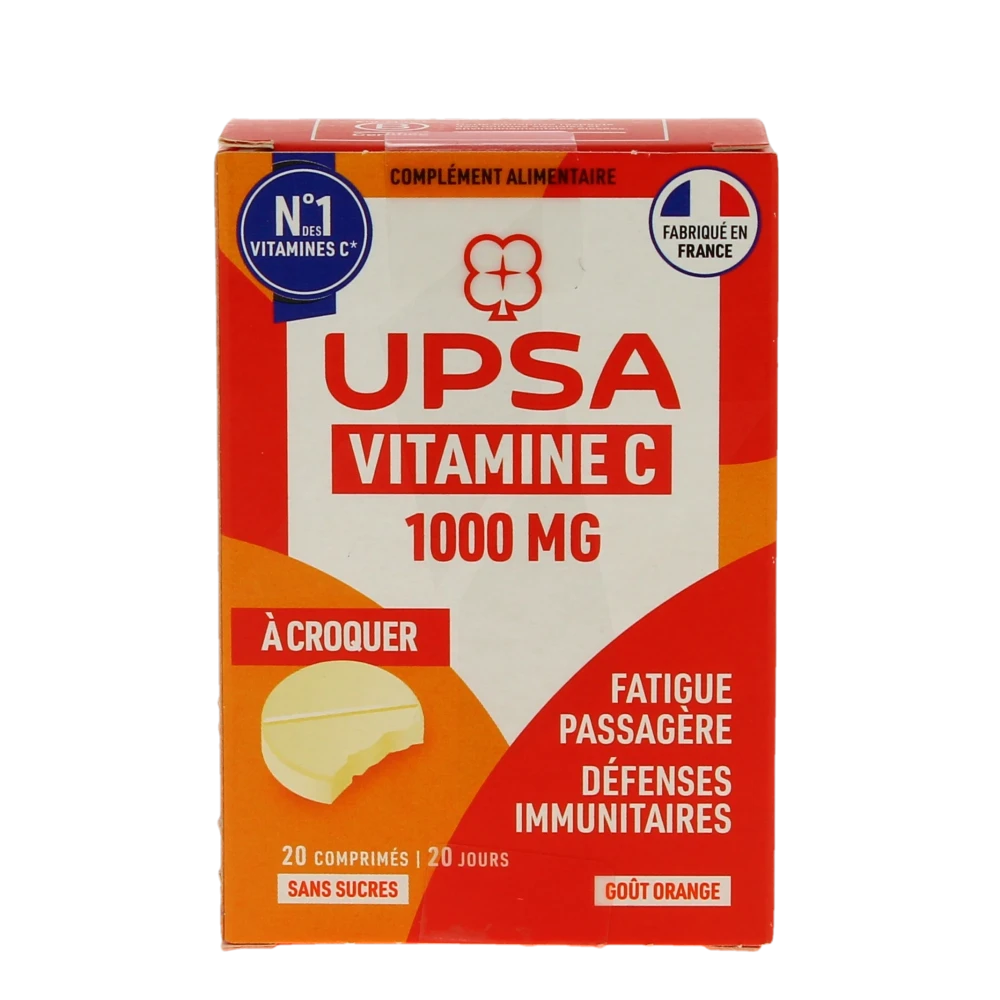 Upsa Vitaminec 1000 Comprimés à Croquer 2 Tubes De 10