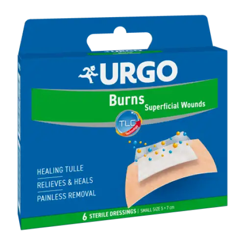 Brûlures Brûlures Superficielles 5x7cm URGO 6 Patchs