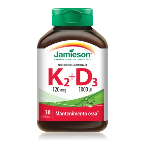 Vitamine K2 + D3 Jamieson 30 Gélules