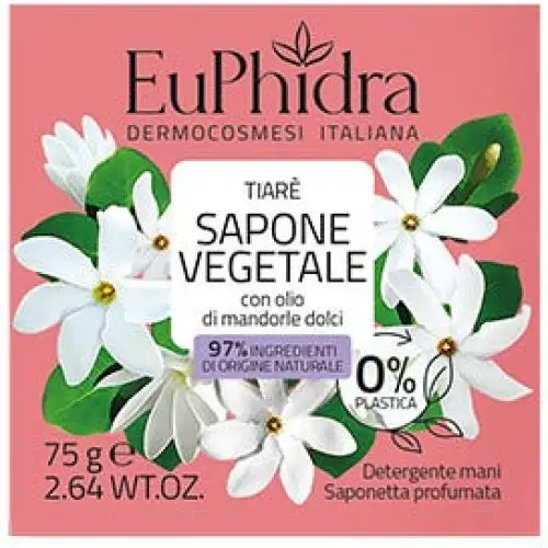 Tiarè Euphidra Savon Mains Végétal 75g